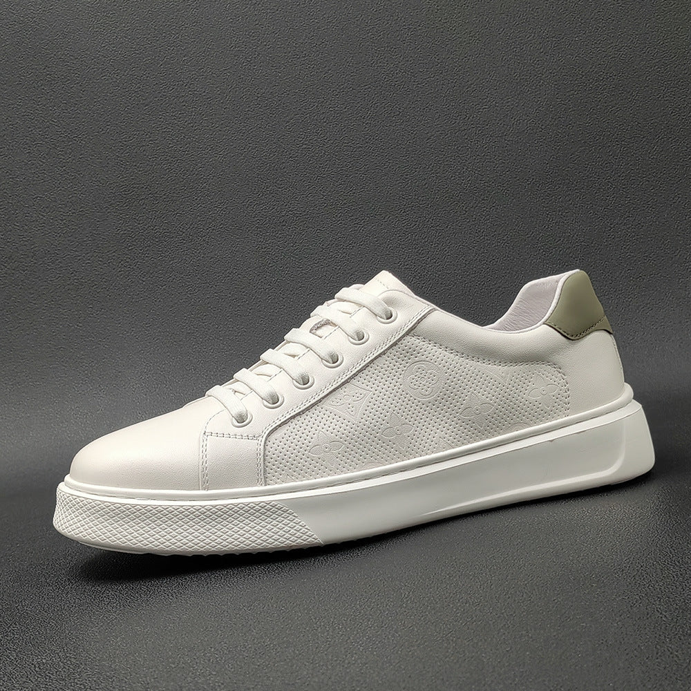 Men Fashion Breathable Leather Flat Casual Shoes Newgew Shoes