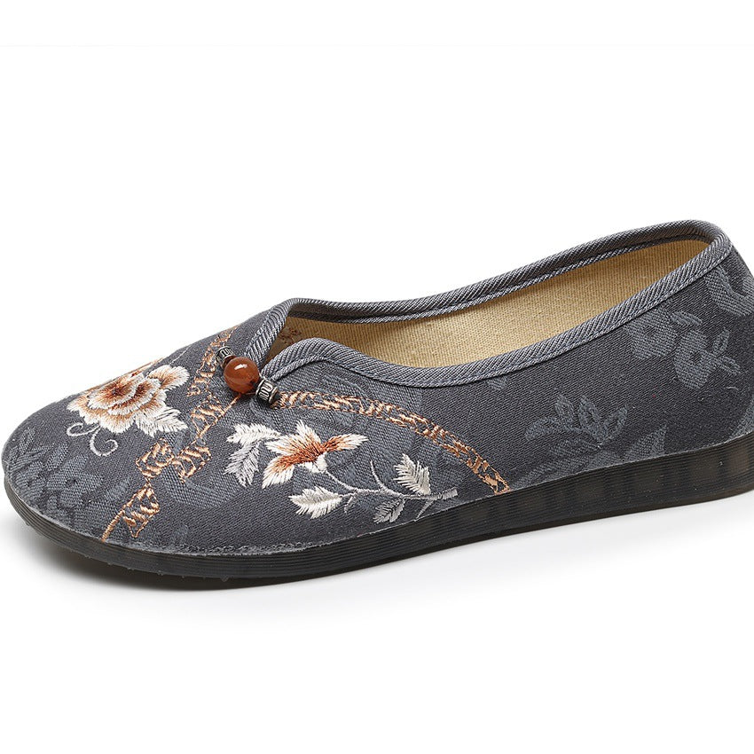 Women's Cloth For The Elderly And Canvas Shoes Newgew