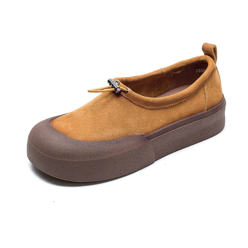 Women Minimalist Soft Leather Flat Casual Shoes Newgew Shoes