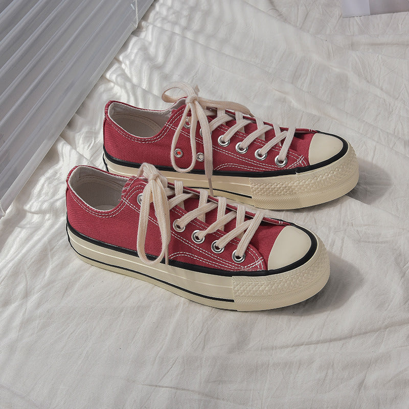 Glamorous Women's Star Platform Hight Increasing Canvas Shoes Newgew
