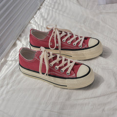 Glamorous Women's Star Platform Hight Increasing Canvas Shoes Newgew
