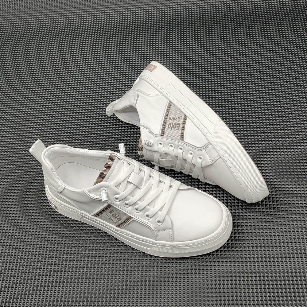 Men Casual Fashion Leather Comfort Flat Shoes Newgew Shoes