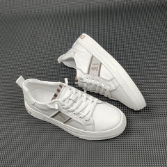 Men Casual Fashion Leather Comfort Flat Shoes Newgew Shoes