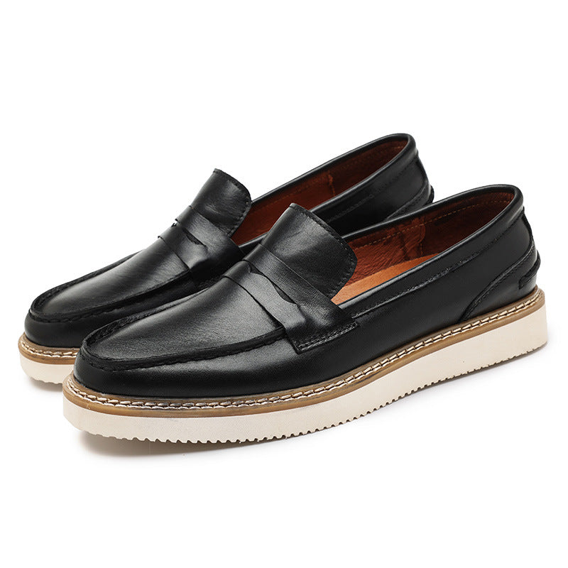 Men Retro Breathable Cowhide Business Oxford Shoes Newgew Shoes