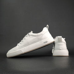 Men Minimalist Leather Flat Casual Shoes Newgew Shoes
