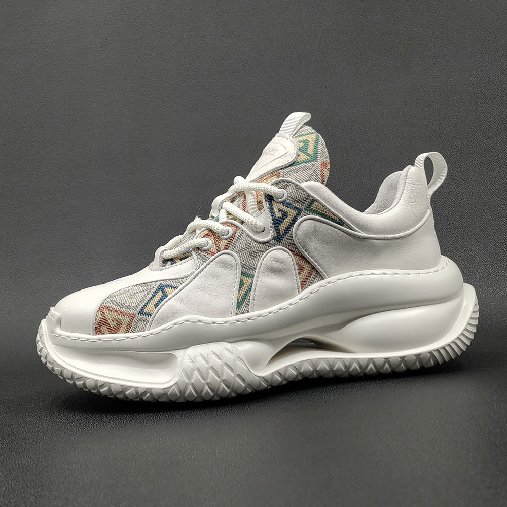 Men Stylish Fashion Patchwork Thick Soled Casual Shoes Newgew Shoes