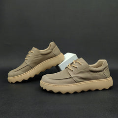 Men Casual Soft Canvas Lug Sole Casual Shoes Newgew Shoes