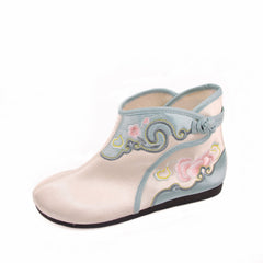 Women's Embroidered Cotton Chinese Style Autumn Canvas Shoes Newgew