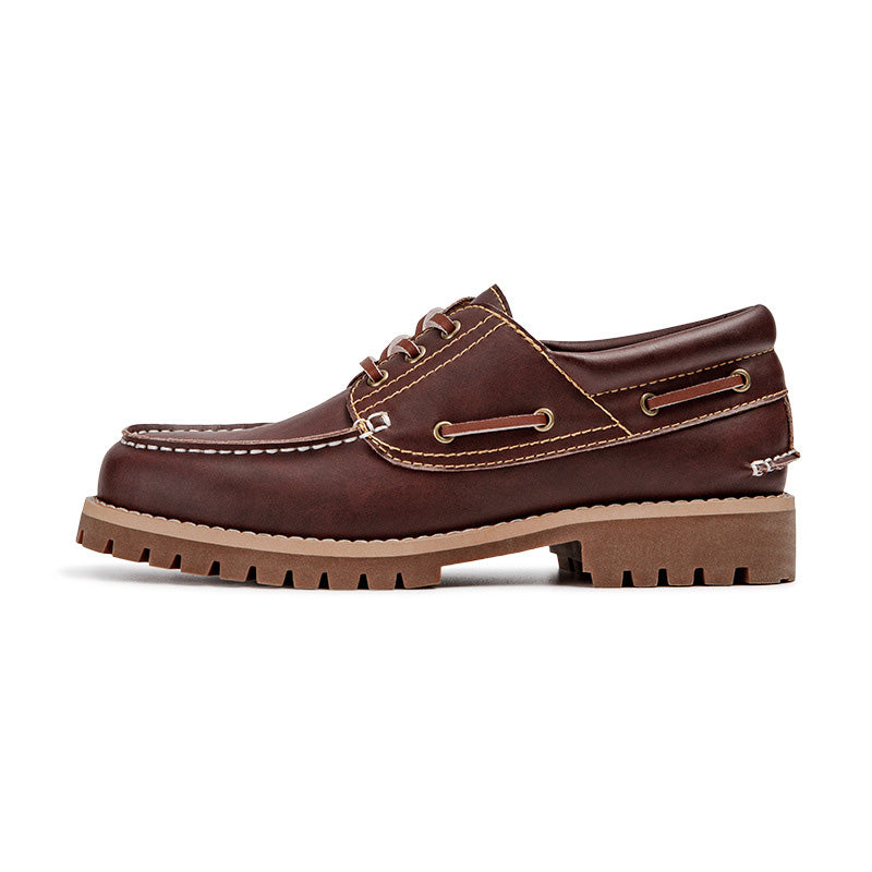 Men Retro Classic Leather Casual Shoes Newgew Shoes
