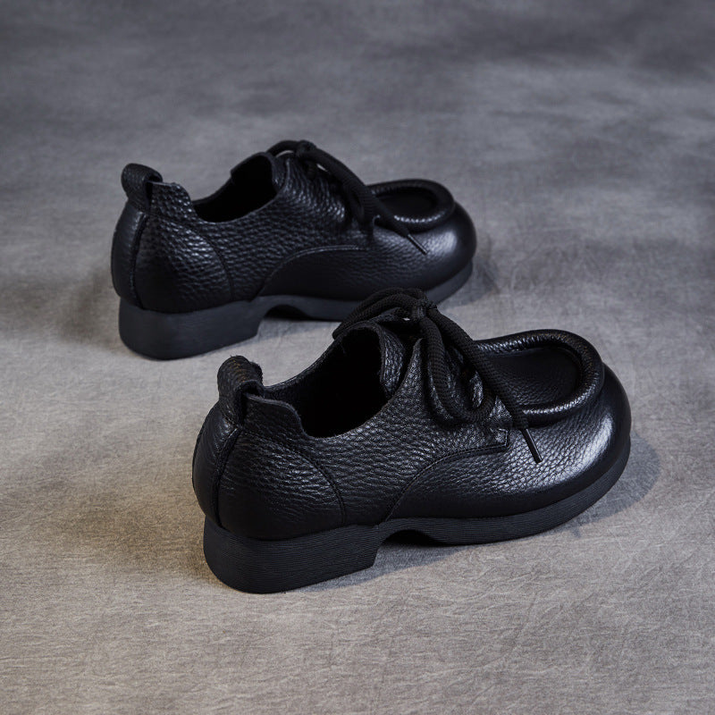 Women Retro Soft Leather Handmade Casual Shoes Newgew Shoes
