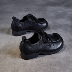 Women Retro Soft Leather Handmade Casual Shoes Newgew Shoes