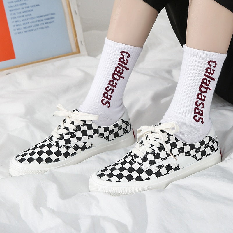 Unique Stitching Vintage Street Snap Canvas Shoes Newgew