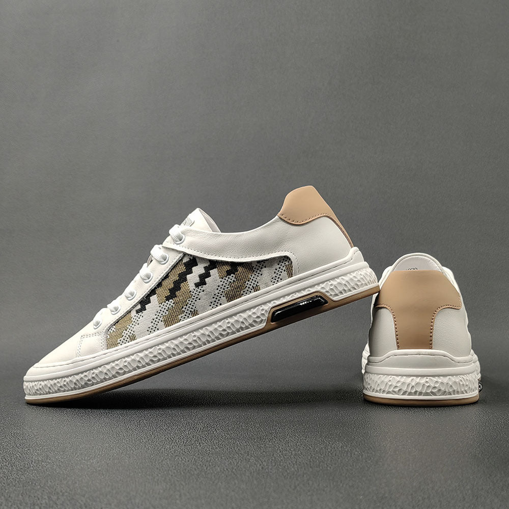 Men Stylish Fashion Patchwork Flat Casual Shoes Newgew Shoes