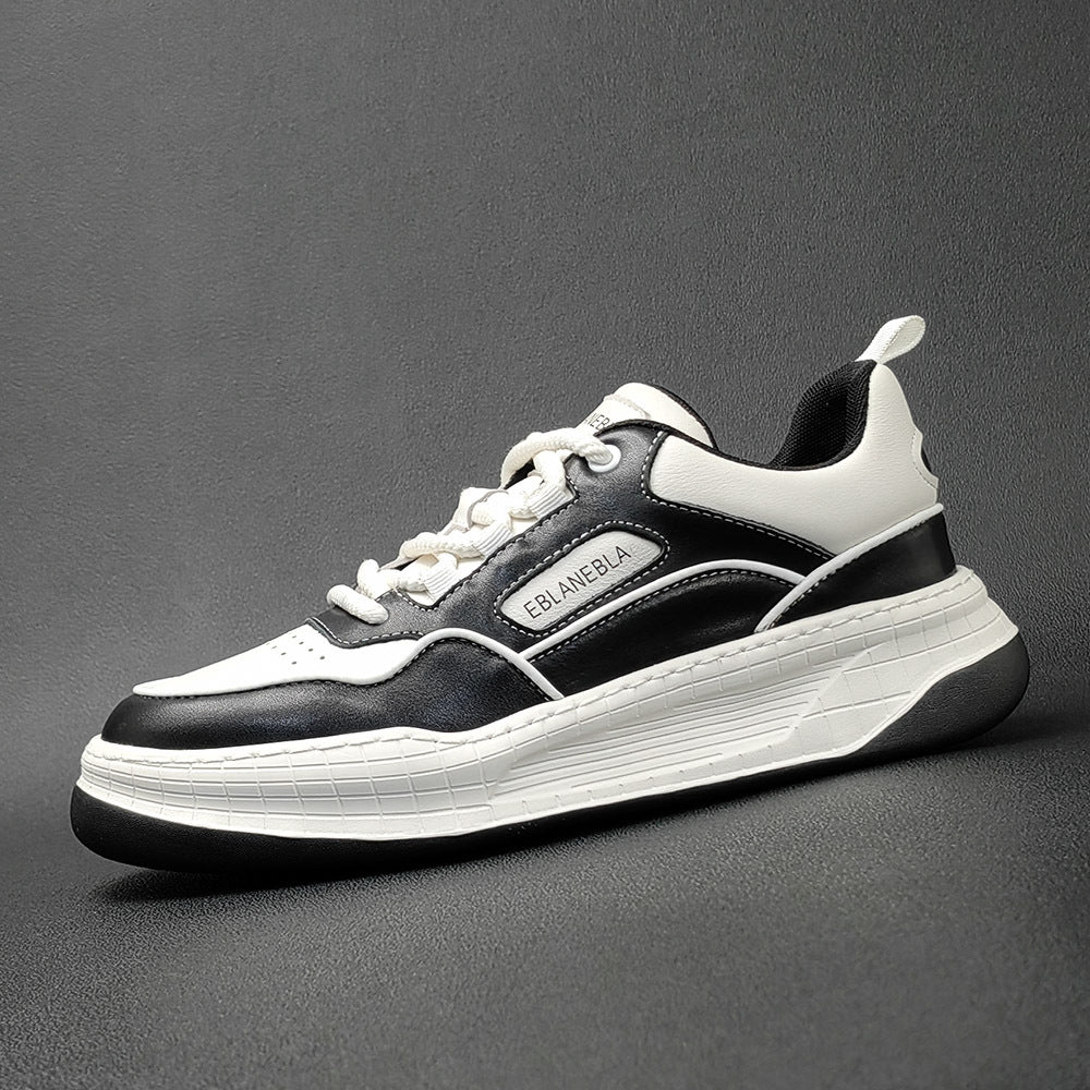 Men Stylish Patchwork Breathable Leather Casual Shoes Newgew Shoes