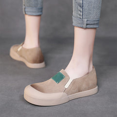 Women Retro Minimalist Leather Casual Shoes Newgew Shoes