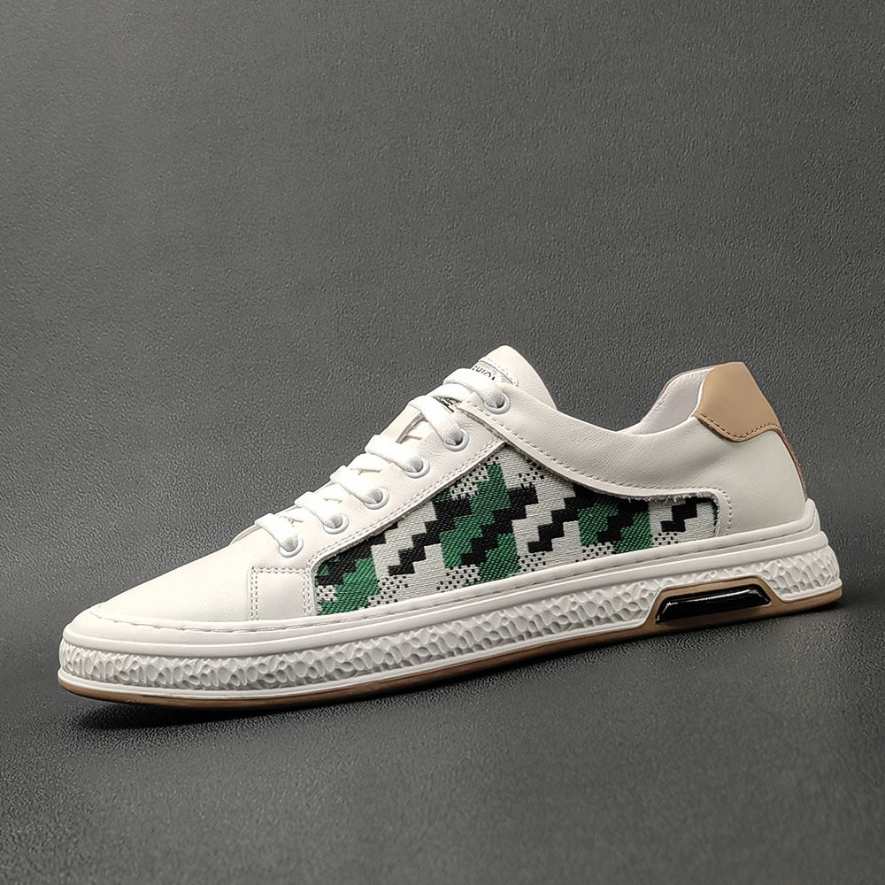 Men Stylish Fashion Patchwork Flat Casual Shoes Newgew Shoes