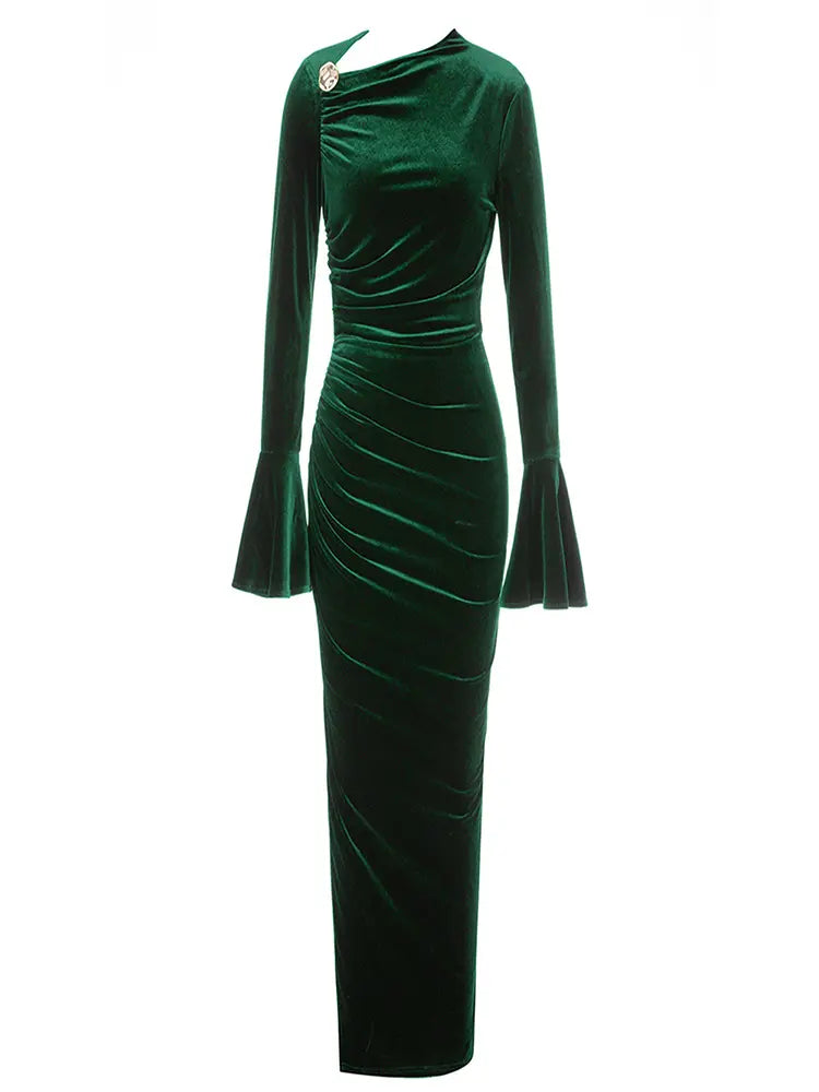Asymmetric Neckline Fitted Dress Newgew Dresses