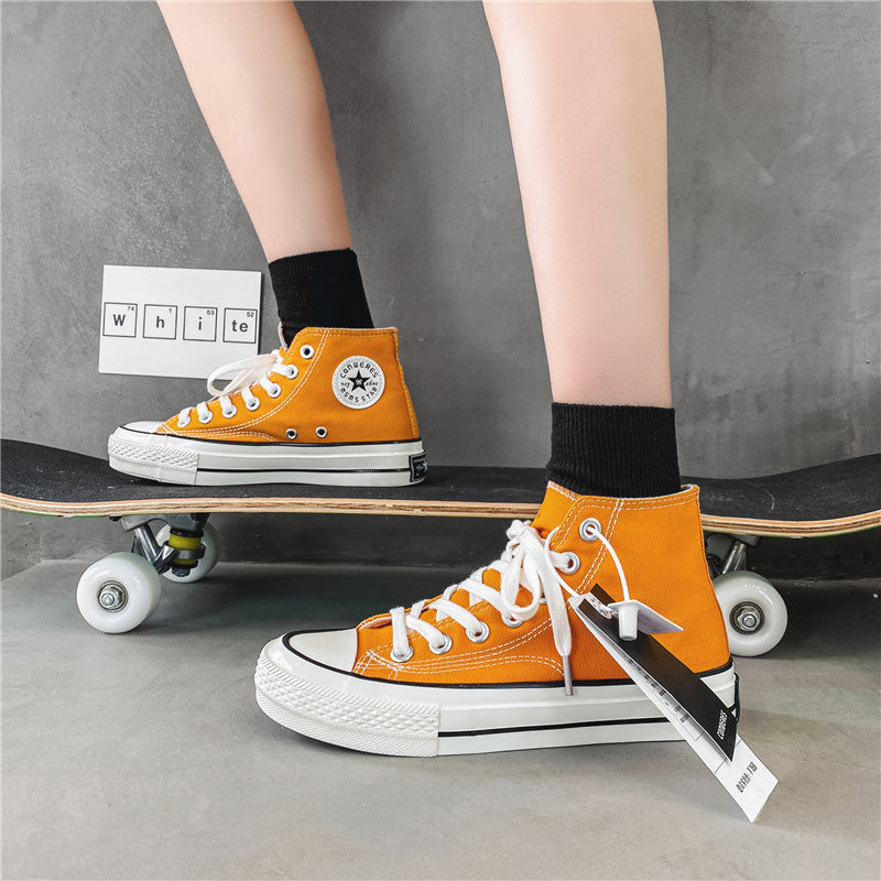 Slouchy Attractive Unique Women's Korean Versatile Canvas Shoes Newgew