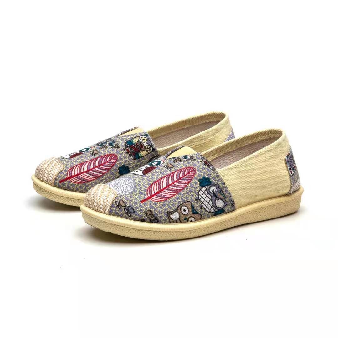 Style Breathable Slip-on Flat Soft Canvas Shoes Newgew