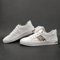 Men Fashion Minimalist Leather Flat Casual Shoes Newgew Shoes