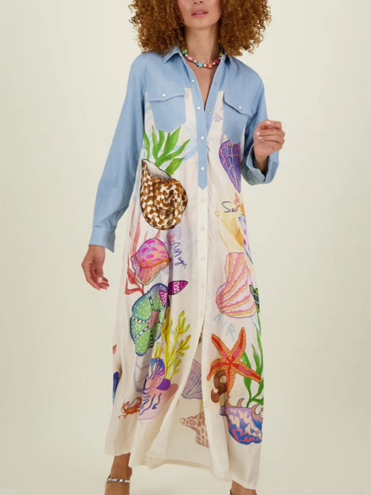 Personalized Graffiti Casual Midi Dress Newgew Dresses