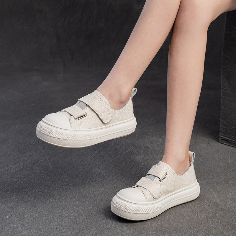 Women Minimalist Soft Leather Flat Casual Shoes Newgew Shoes