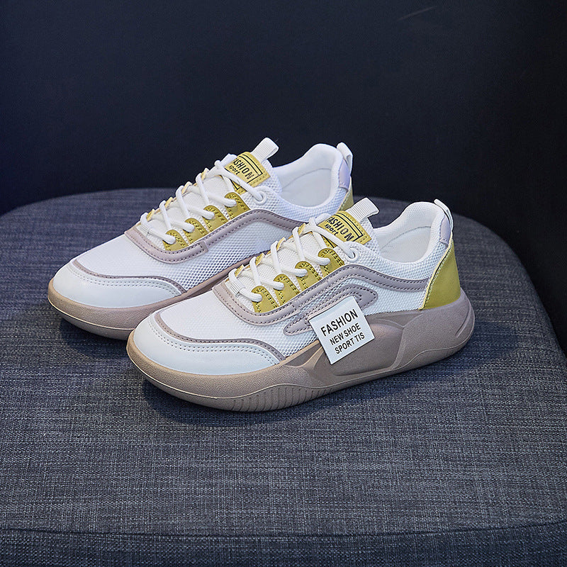 Women's Korean Style White Fashionable Street Canvas Shoes Newgew