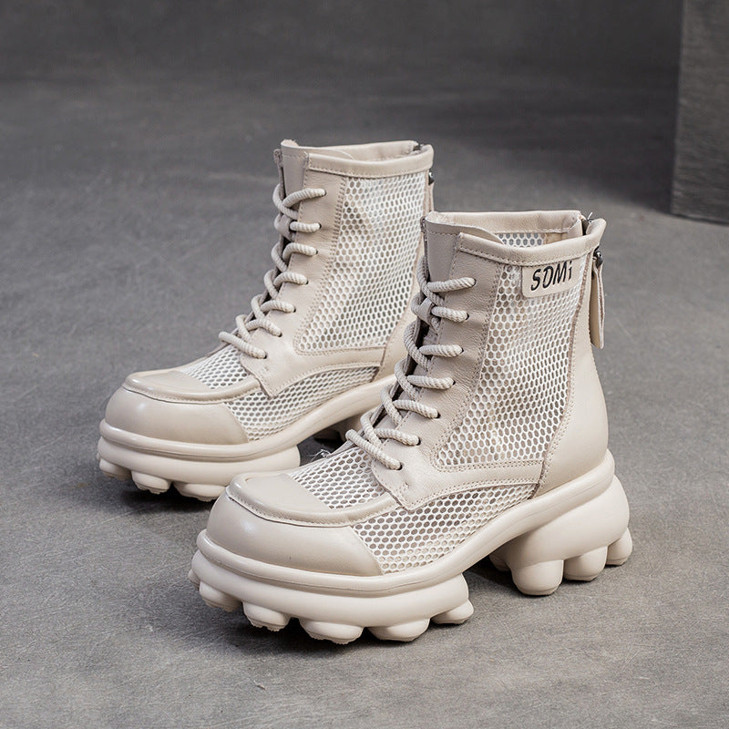 Women Casual Mesh Platform Summer Boots Newgew Shoes