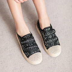 Women Minimalist Soft Canvas Flat Casual Shoes Newgew Shoes