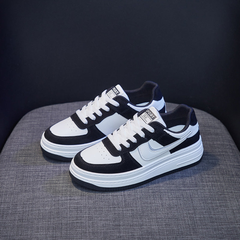 Women's Spring Korean Style Fashionable Flat Bottom Canvas Shoes Newgew