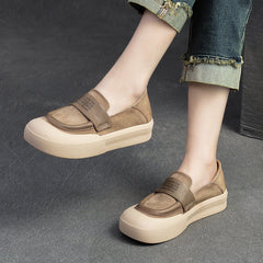 Women Minimalist Leather Flat Casual Shoes Newgew Shoes
