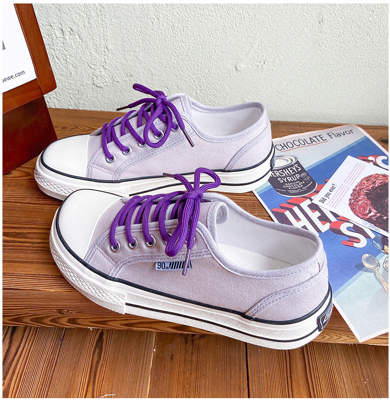 Stylish Women's Mango Toe Korean Canvas Shoes Newgew
