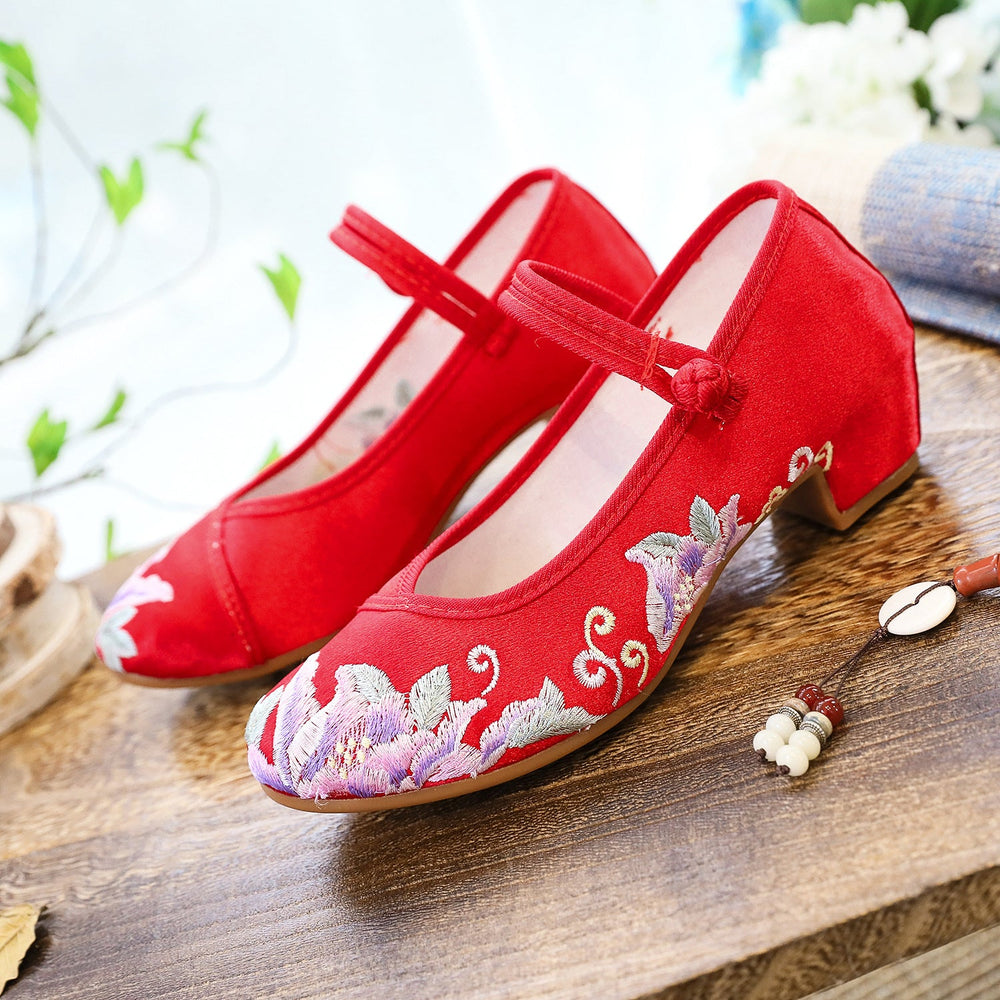Square With Cheongsam For Han Chinese Clothing Heels Newgew