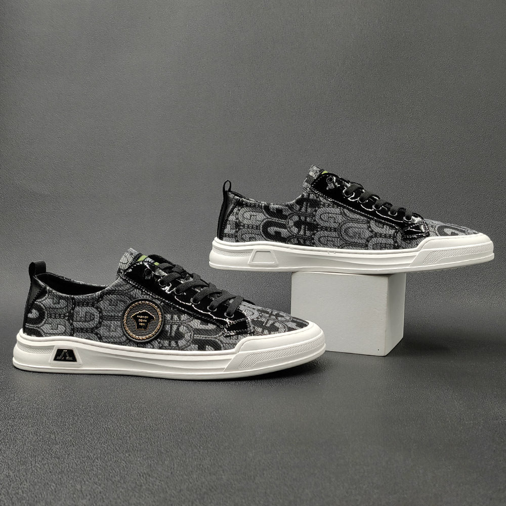Men Fashion Breathable Canvas Flat Casual Shoes Newgew Shoes