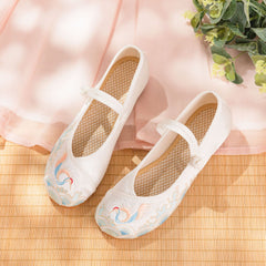 Women's Smoke Summer And Han Elements Mercerizing Satin Canvas Shoes Newgew