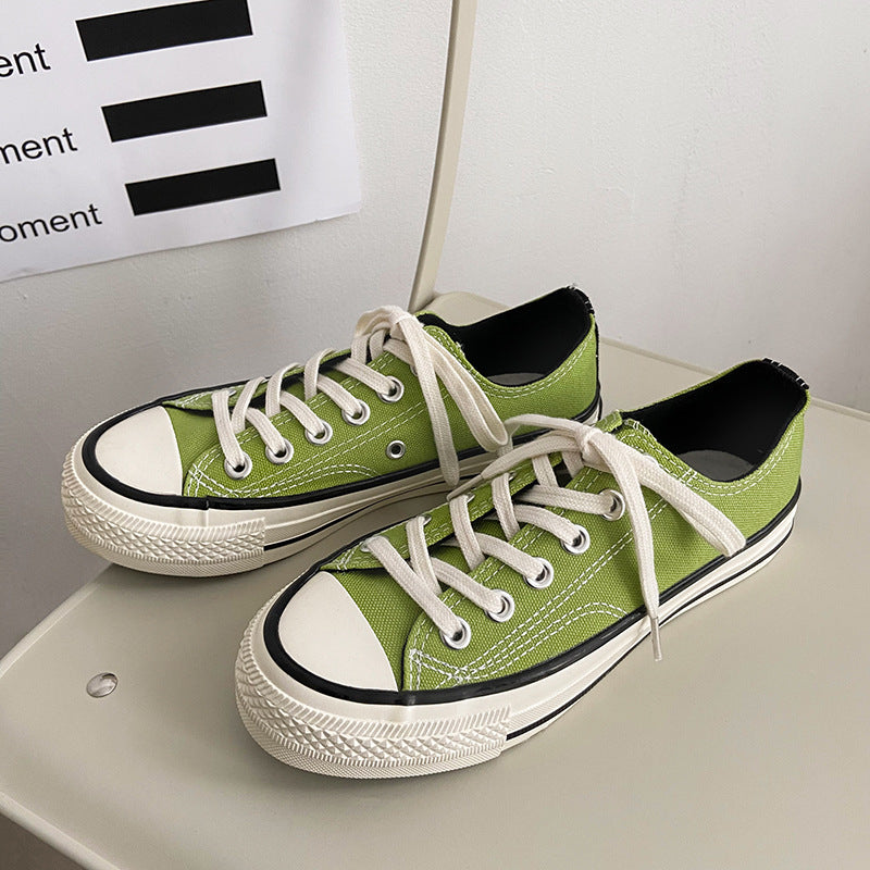 Elegant Fairy Pink Female Korean Board Canvas Shoes Newgew