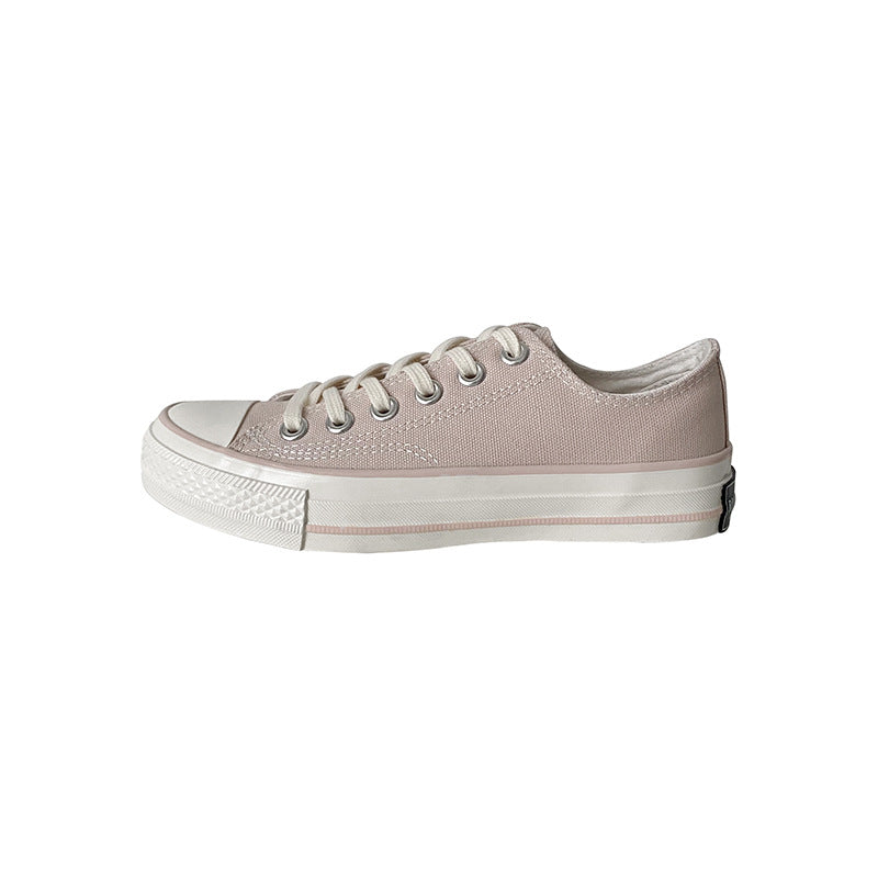 Elegant Fairy Pink Female Korean Board Canvas Shoes Newgew