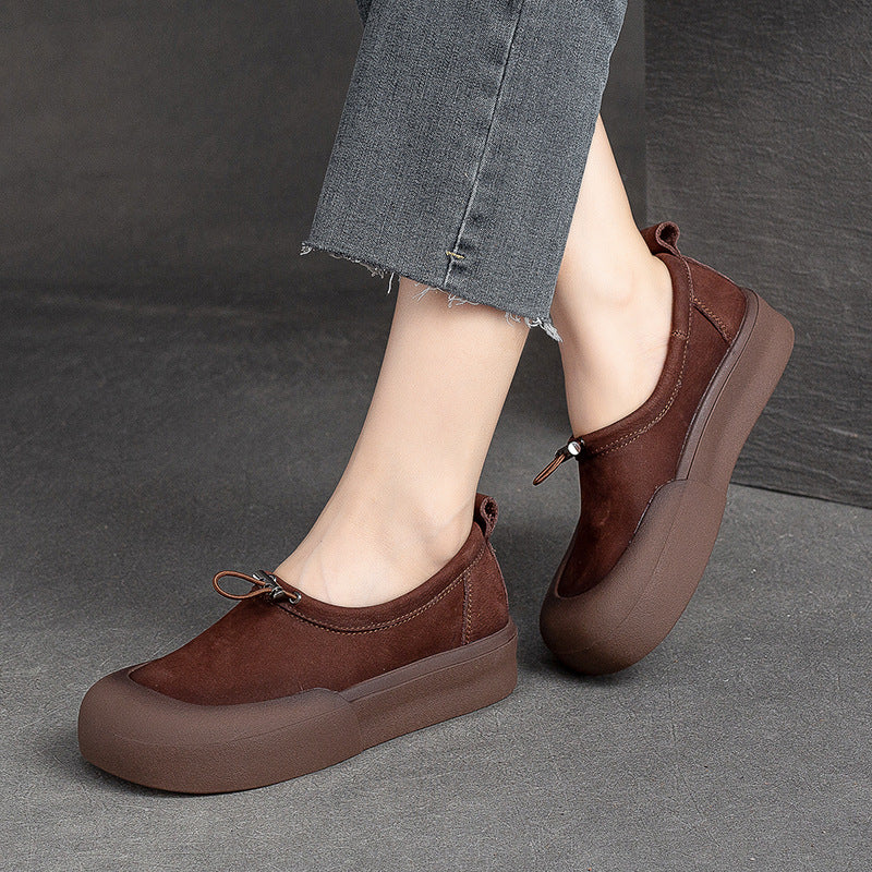 Women Minimalist Soft Leather Flat Casual Shoes Newgew Shoes