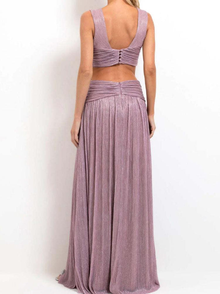 Lurex Plunge Maxi Dress Newgew Dresses