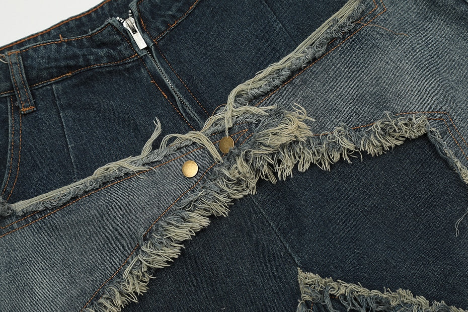 Raw Hem Star Jorts Newgew