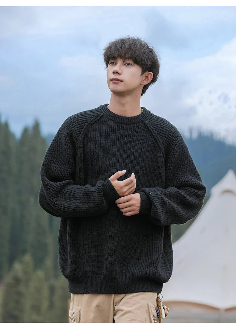 Rib Knit Fisherman Sweater Newgew