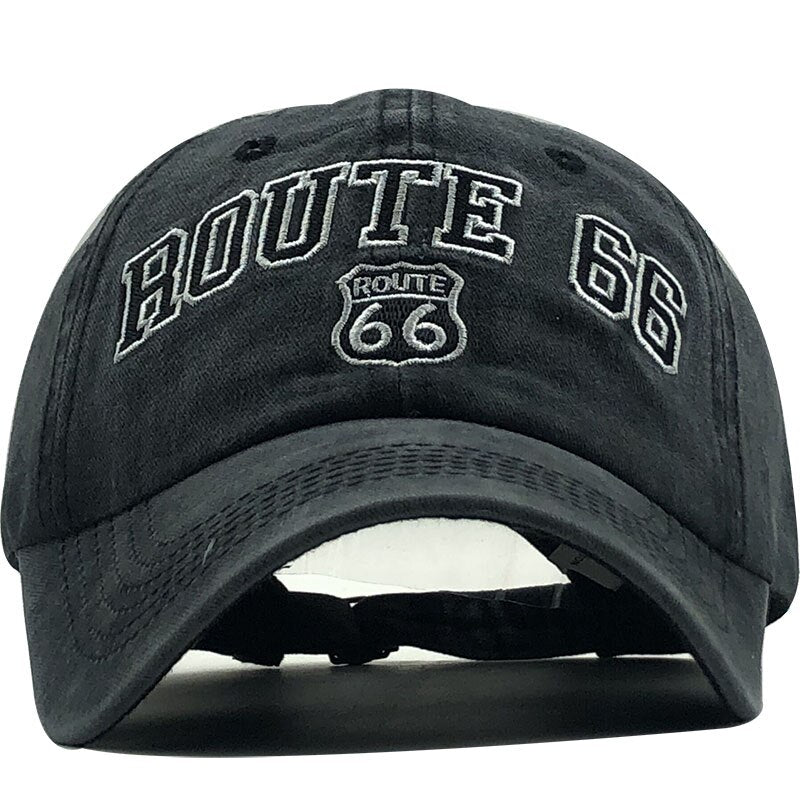 'Route 66' Vintage Style Washed Cap Newgew