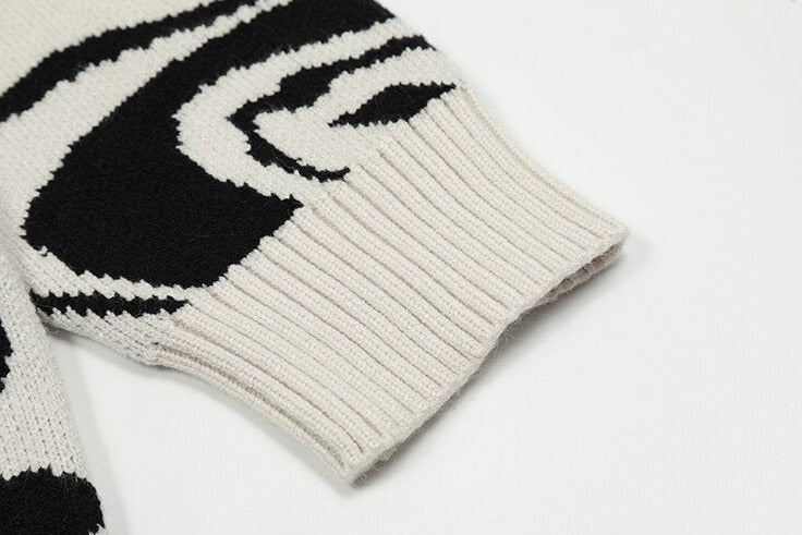 Skeleton Kiss Graphic Sweater Newgew