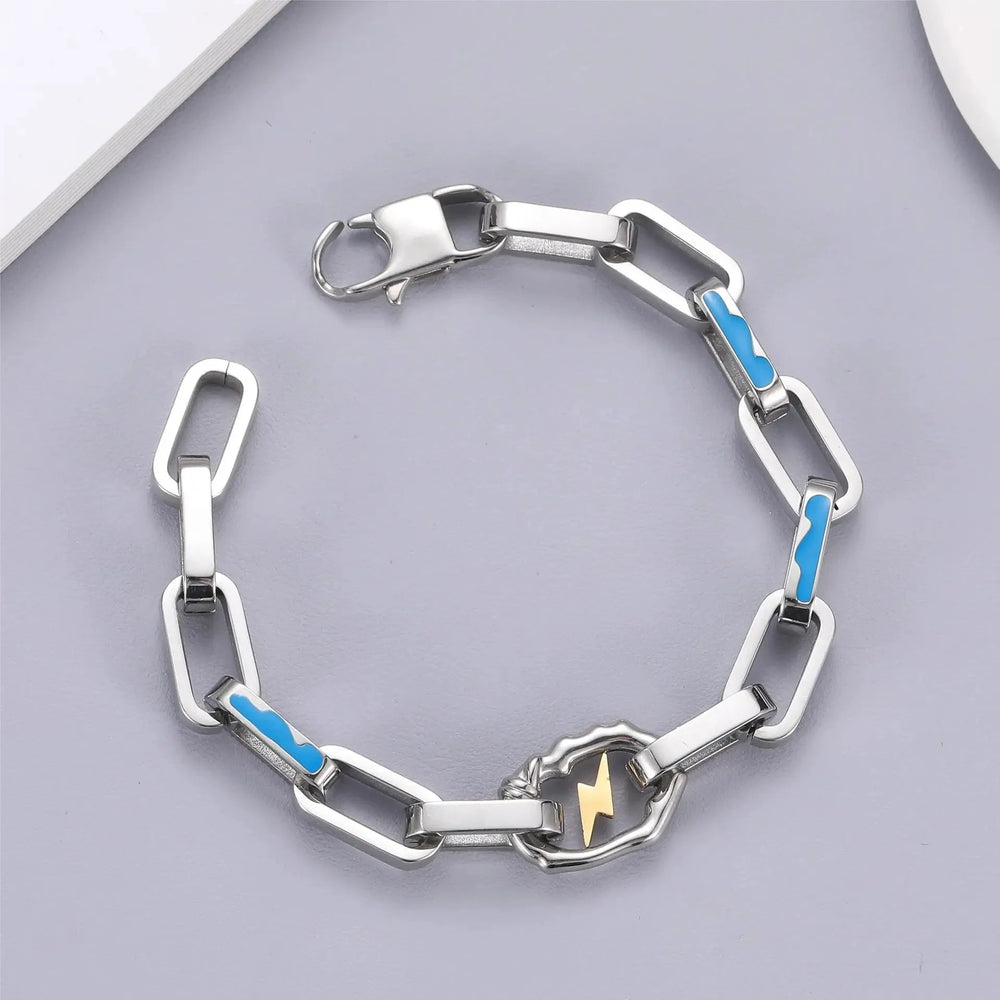 Stainless Steel Chain Lightning Bracelet Newgew