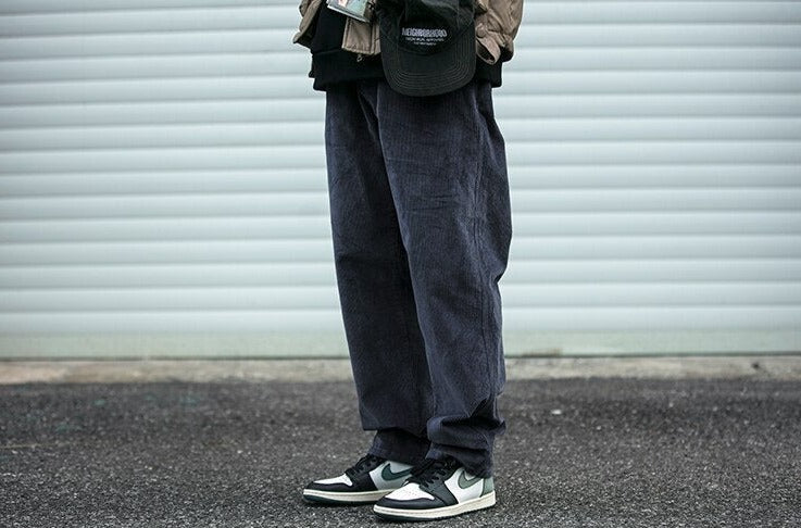Straight Leg Corduroy Trousers Newgew