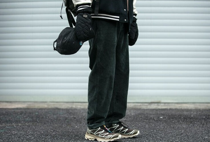Straight Leg Corduroy Trousers Newgew