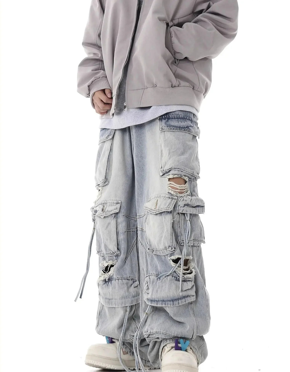 Ultimate Destroyed Baggy Cargo Jeans Newgew