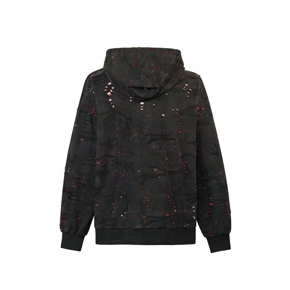 VANCARHELL Gradient Loopback Camo Zip-up Hoodie Newgew