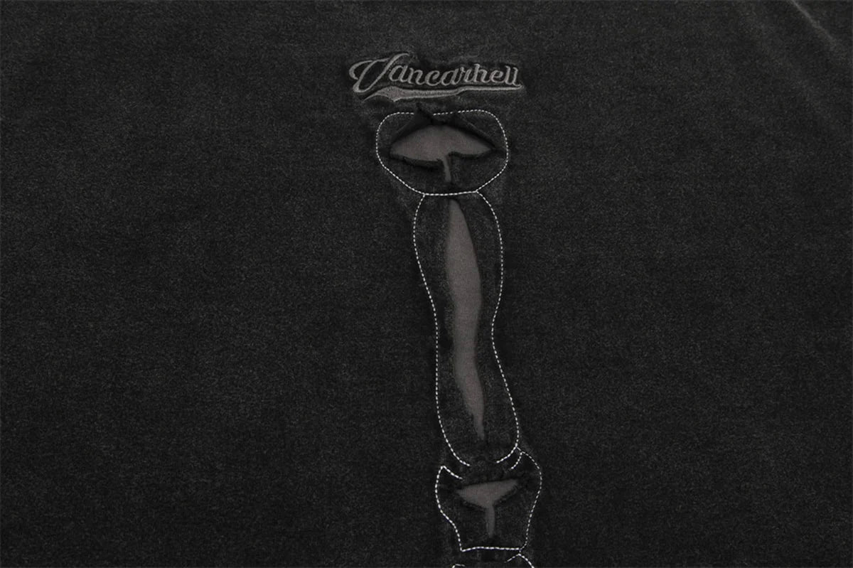 VANCARHELL Skeleton Ribcage T-Shirt Newgew