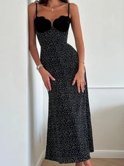 Velvet Insert Midi Dress Newgew Dresses